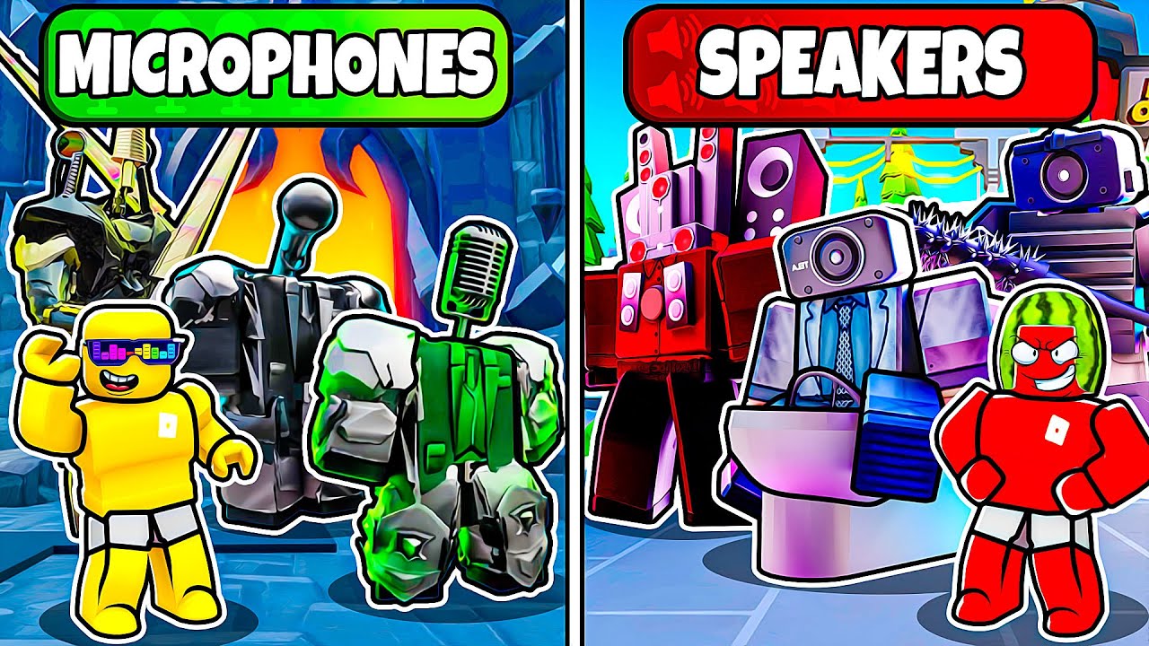 MICROPHONES vs SPEAKERS In Toilet Tower Defense