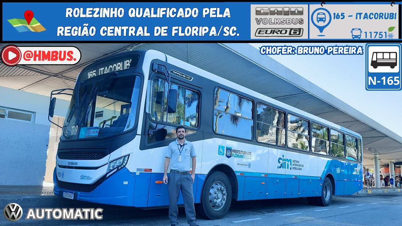 Linha 165 - Itacorubi no Volkswagen 17.230/S Automático + Ar condicionado elétrico. 