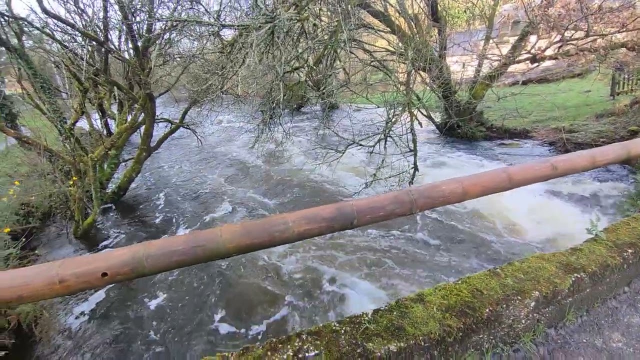 inondation Morbihan , st Derven . Brandivy