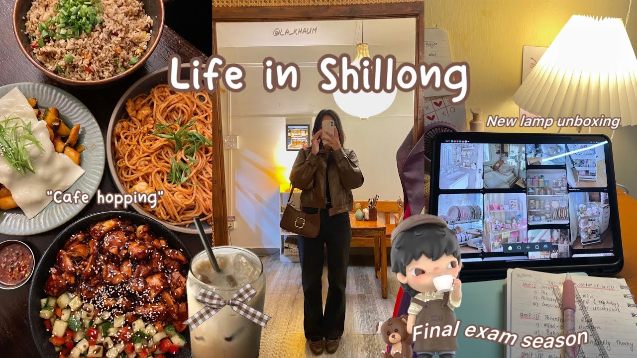 Life in shillong ✨ My last vlog as a college student🎓 Aesthetic vlog|Unboxing new lamp📦Cafe hopping 