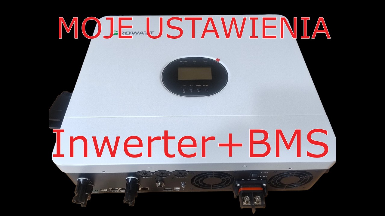 Growatt SPF 6000 es plus Moje Ustawienia