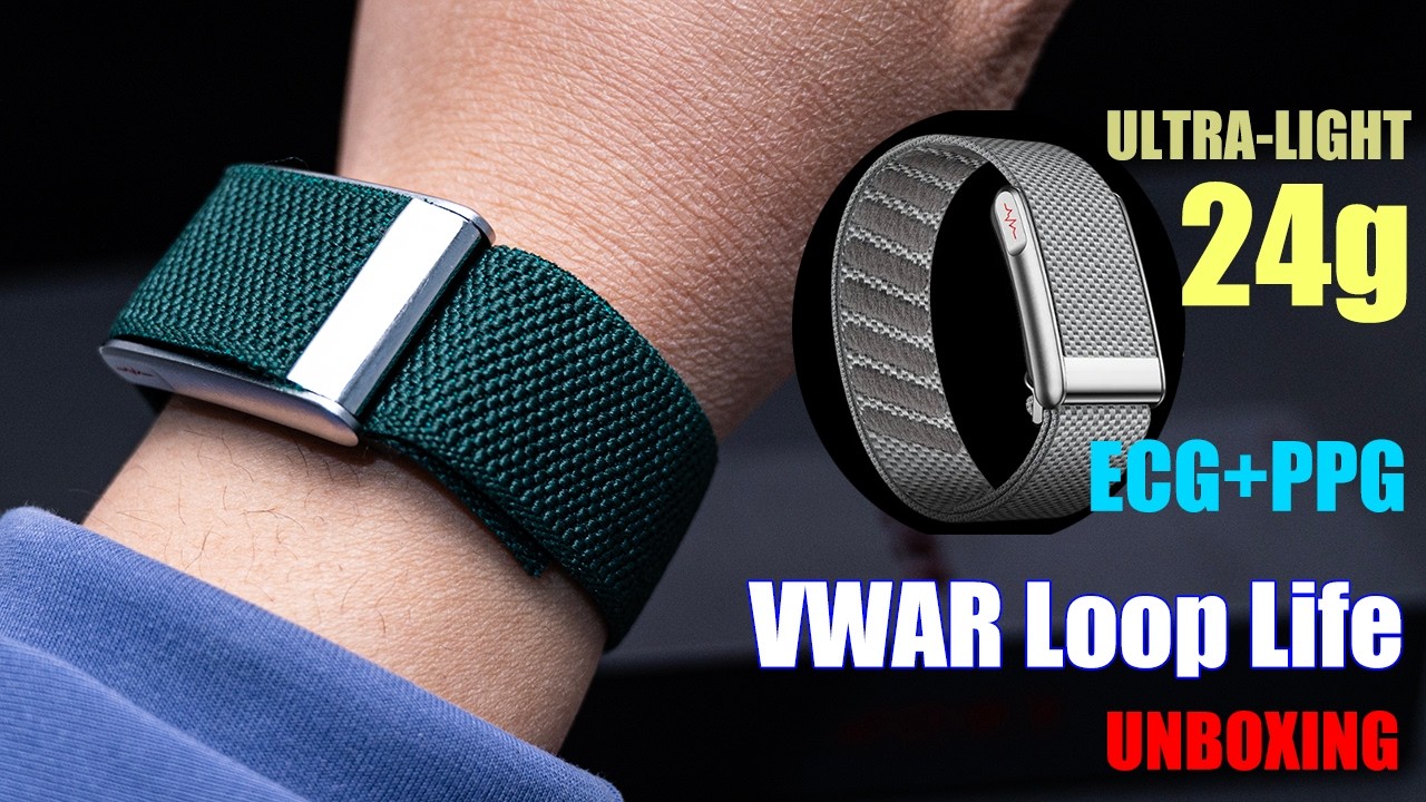 VWAR Loop Life Smart Health Band UNBOXING&ndash; ECG, Heart Rate, SpO₂, Temperature & Activity Tracker