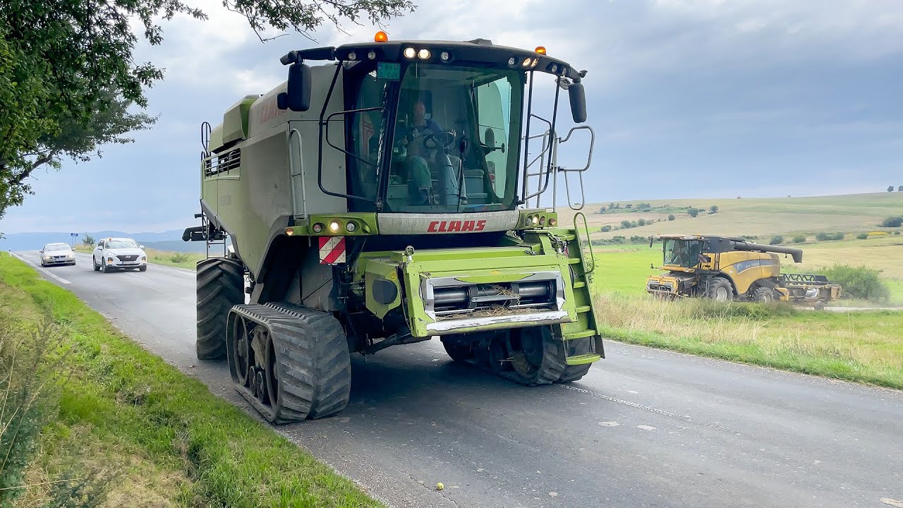 KOMBAJNY na CESTÁCH 2023 [ Claas, New Holland, John Deere ]