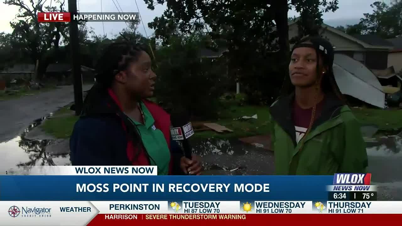 LIVE REPORT: Residents of Moss Point look to rebuild in aftermath of tornado