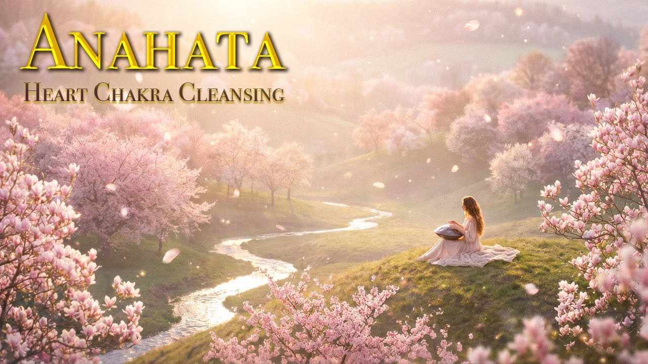 Heart Chakra Meditation with Handpan Music & Nature Relaxation🩷🌿