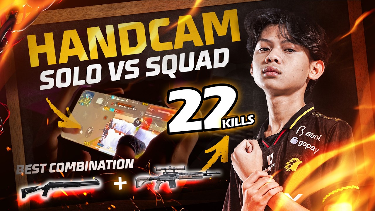🔥22 KILLS : BEST COMBINATION | HANDCAM GAMEPLAY