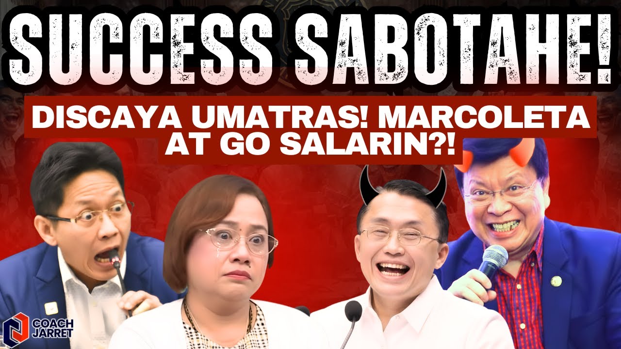 NAGTAGUMPAY ANG SABOTAHE! Discaya UMATRAS NA! Sen, Marcoleta at Sen, Go: Sila ba ang mga Salarin?