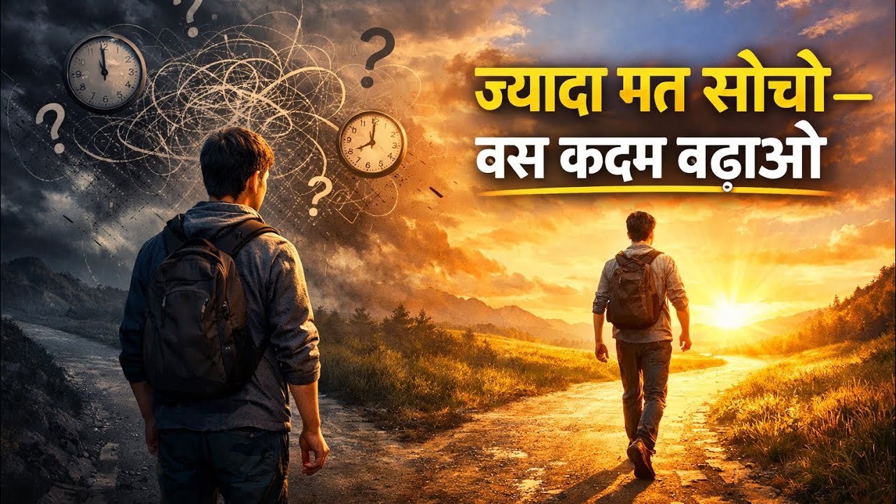 ज्यादा मत सोचो — Action ही Success की चाबी है | Motivational Life Lesson #hindimotivationalstory 