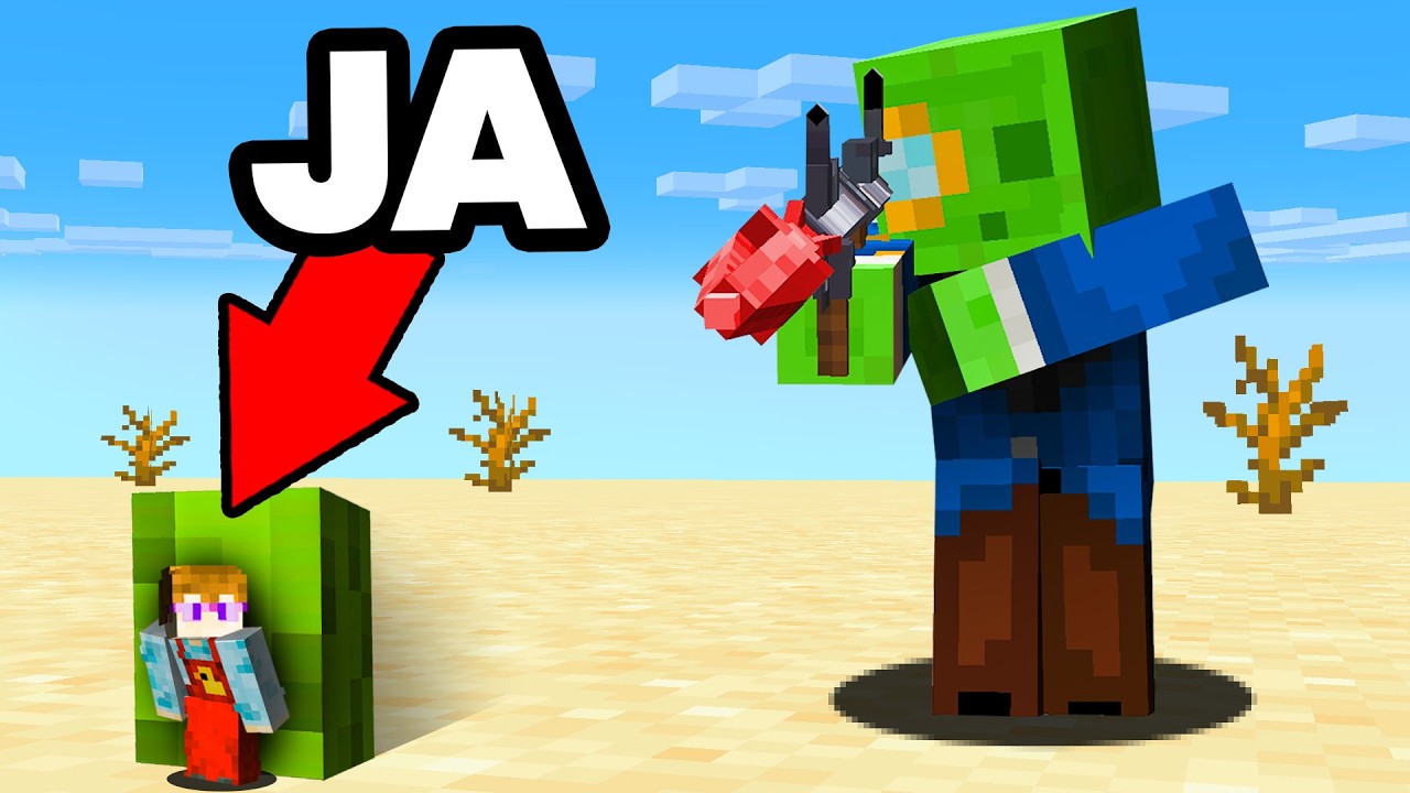 3 IDIOT&Oacute;W vs CHOWANY Z BRONIAMI  w Minecraft!