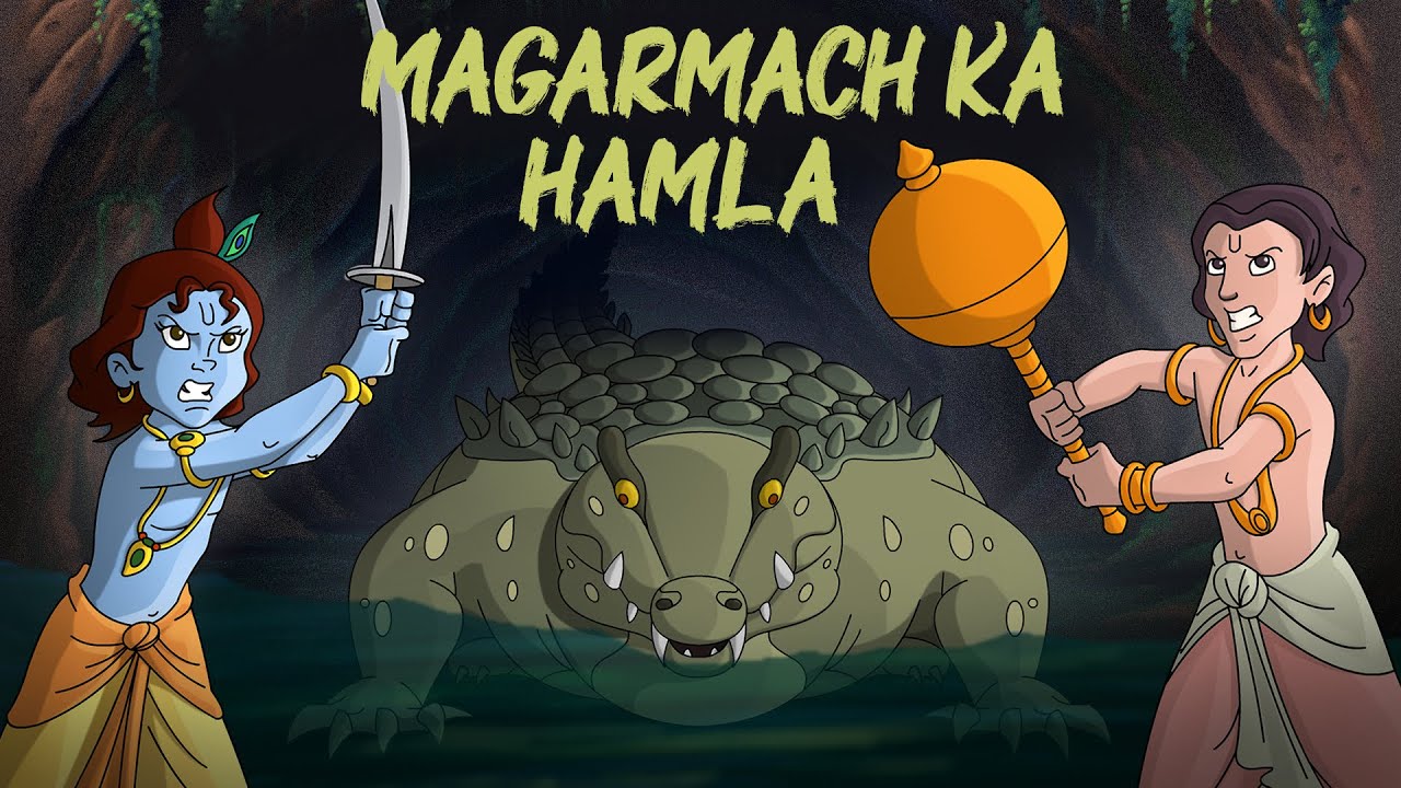 Krishna Aur Balram - मगरमछ का हमला | Adventure Videos for Kids | Hindi Stories