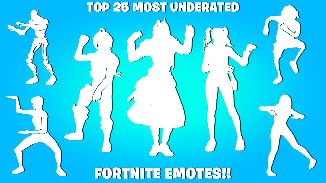 25 самых недооценённых эмоций и танцев Fortnite 😭🥀