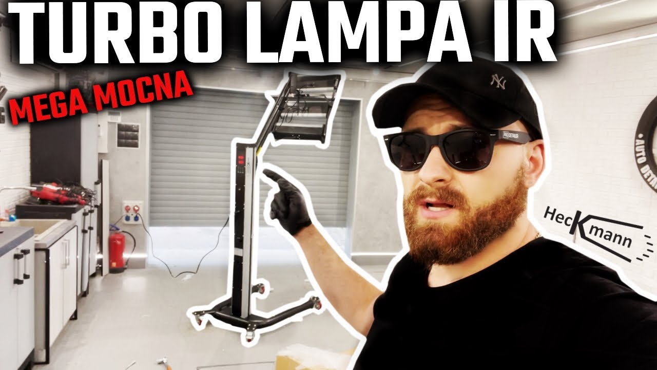 MEGA MOCNA LAMPA IR wygrzewanie lakieru  ✖ HECKMANN │ TEST Swag Detailing