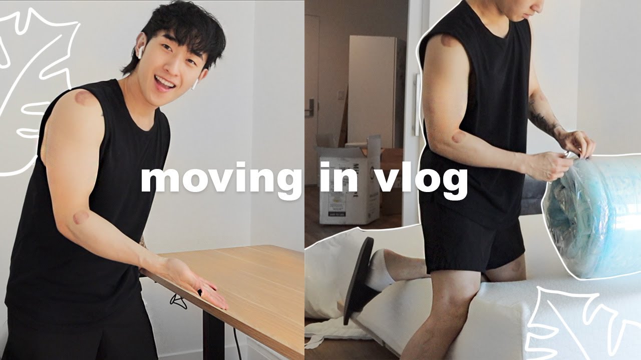 🌱 moving in vlog | building furniture in the new apartment ✨| IVAN LAM