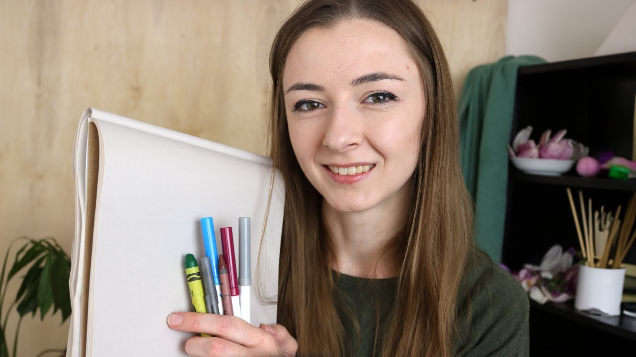ASMR Drawing You | Markers, Crayons, and Pens