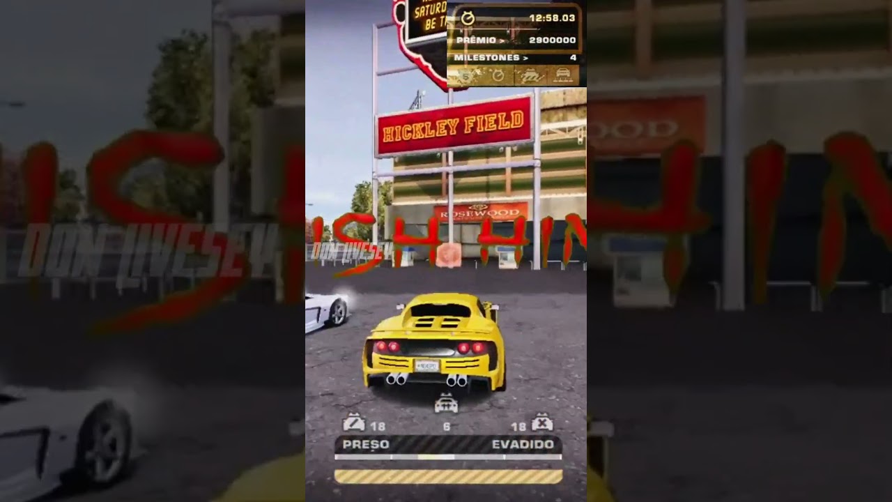 Highlights de Perseguição NFSMW (Toru Sato)