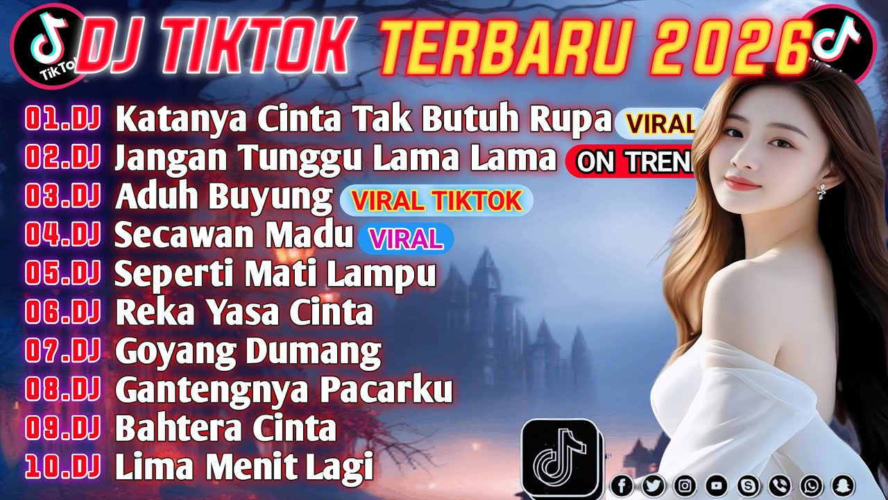 DJ VIRAL TIKTOK TERBARU 2026||DJ KATANYA CINTA TAK BUTUH RUPA||DJ JANGAN TUNGGU LAMA LAMA FULL BASS🔥