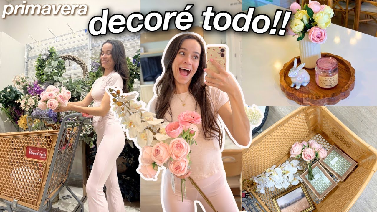 Llegó Primavera! Decorando y Limpiando Mi Hogar ⭐︎ VLOG