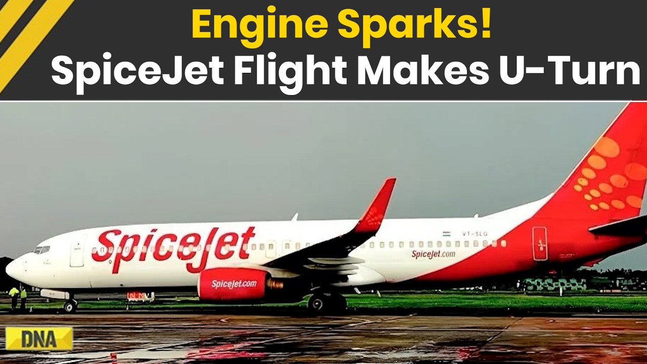 SpiceJet Flight Returns To Delhi After Mid-Air Engine Sparks | Breaking News