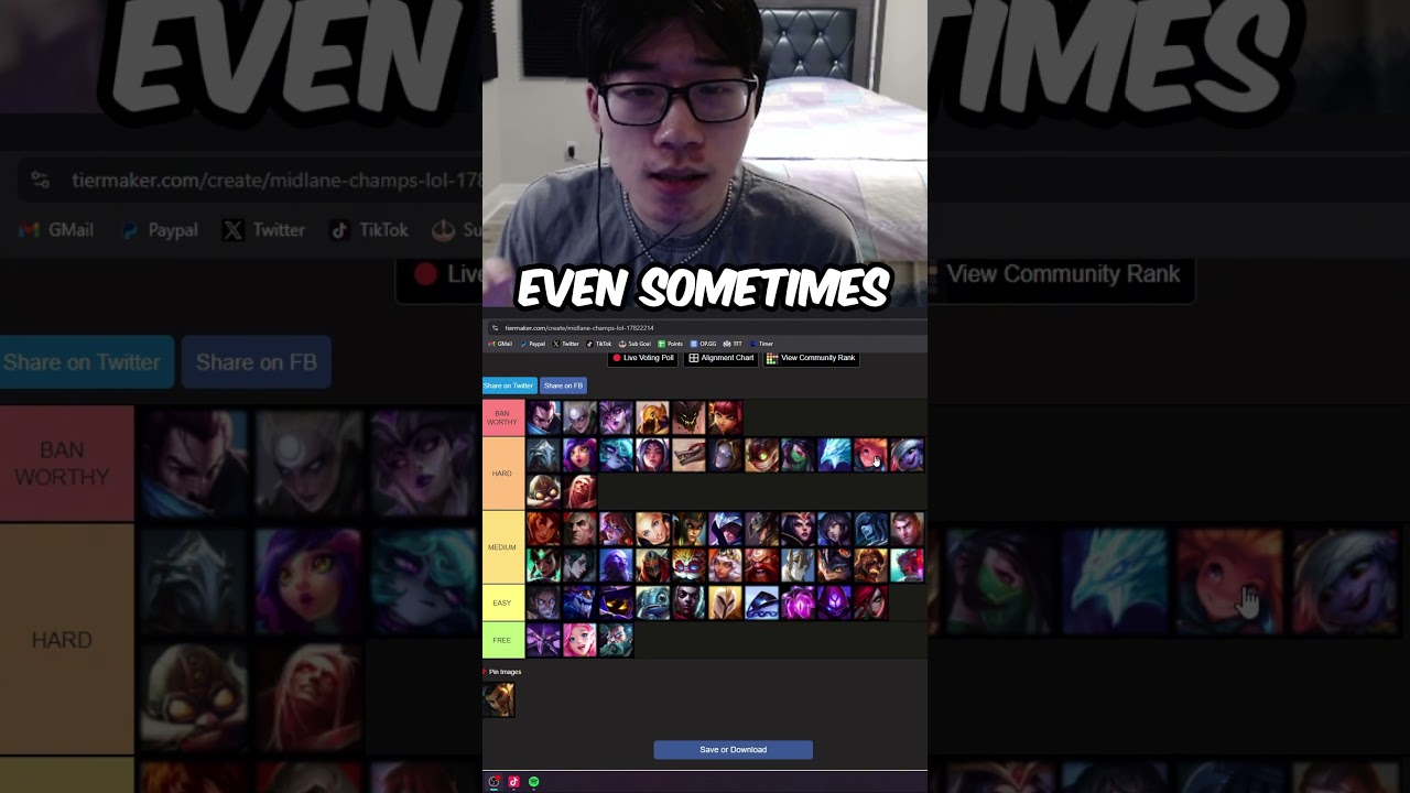 AKSHAN MATCHUP TIERLIST #leagueoflegends #twitch #league #clips #akshan #challenger #chenchen53