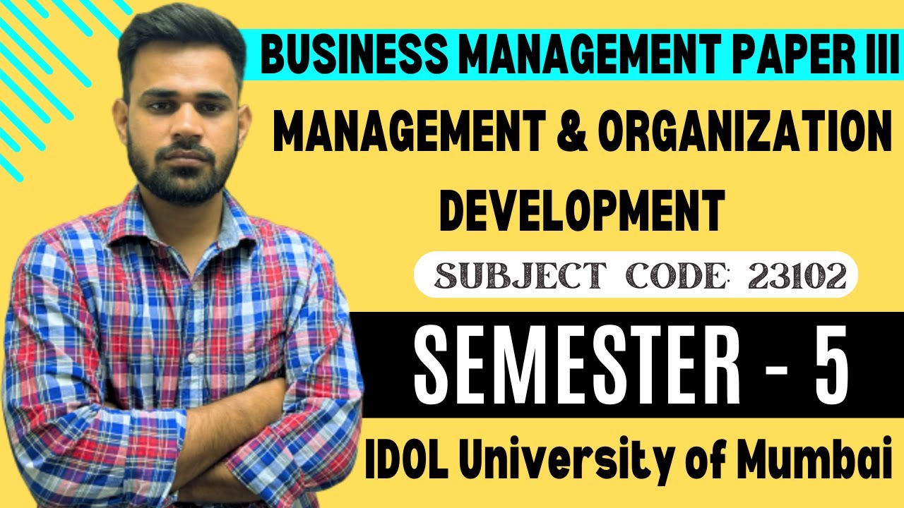TYBCOM IDOL important questions 2023 | Management and Organization Development