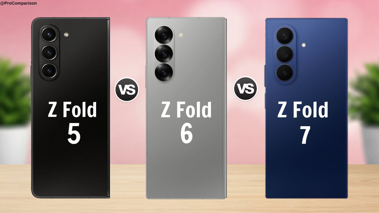 Galaxy Z Fold 5 vs Galaxy Z Fold 6 vs Galaxy Z Fold 7 || Full Comparison