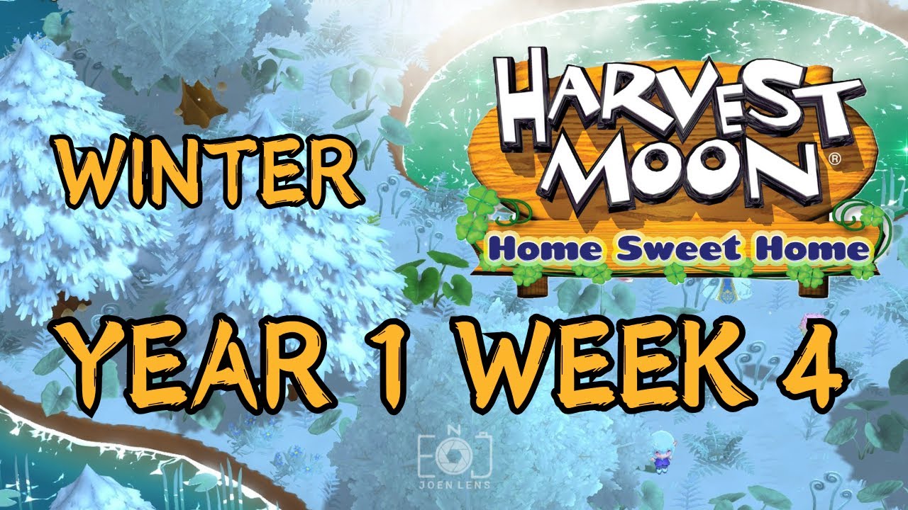 Harvest Moon Home Sweet Home Year 1 Week 4 (Winter) - Relaxing Gameplay | Longplay | No Commentary