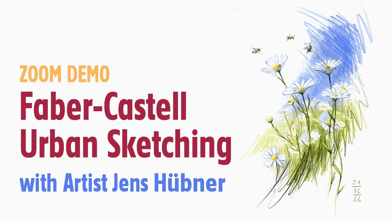 Faber-Castell Urban Sketching Demo with German Urban Sketch Artist Jens Hübner