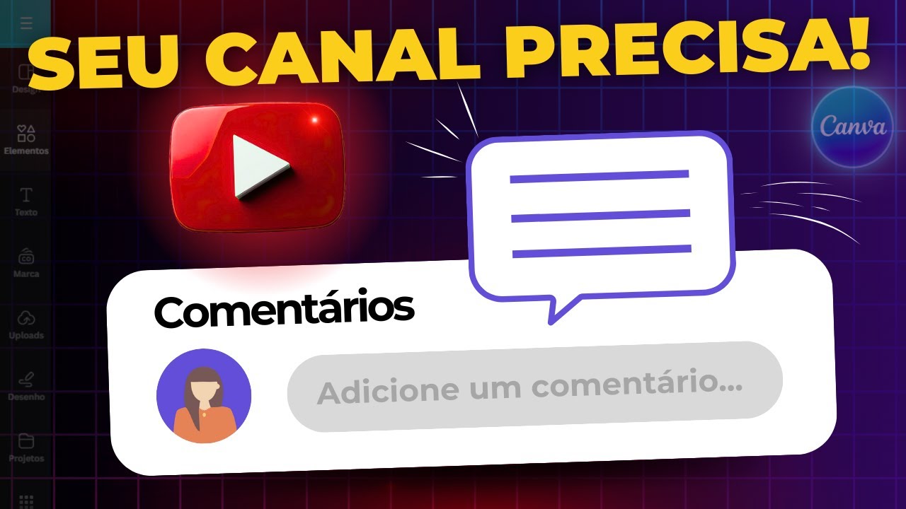 Como Fazer BOTÃO de ''DEIXE SEU COMENTÁRIO'' para Youtube