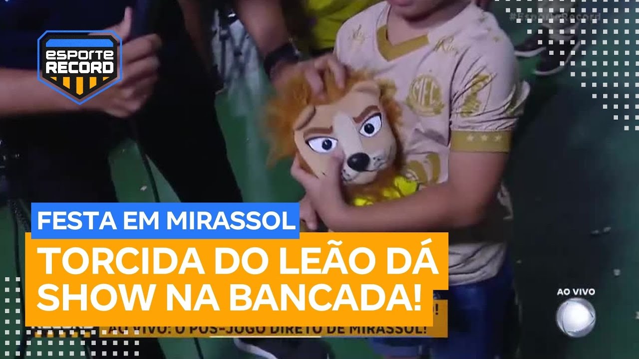 Tem le&atilde;o e tem le&atilde;ozinho! Torcida do Mirassol faz festa no Mai&atilde;o com goleada sobre S&atilde;o Paulo