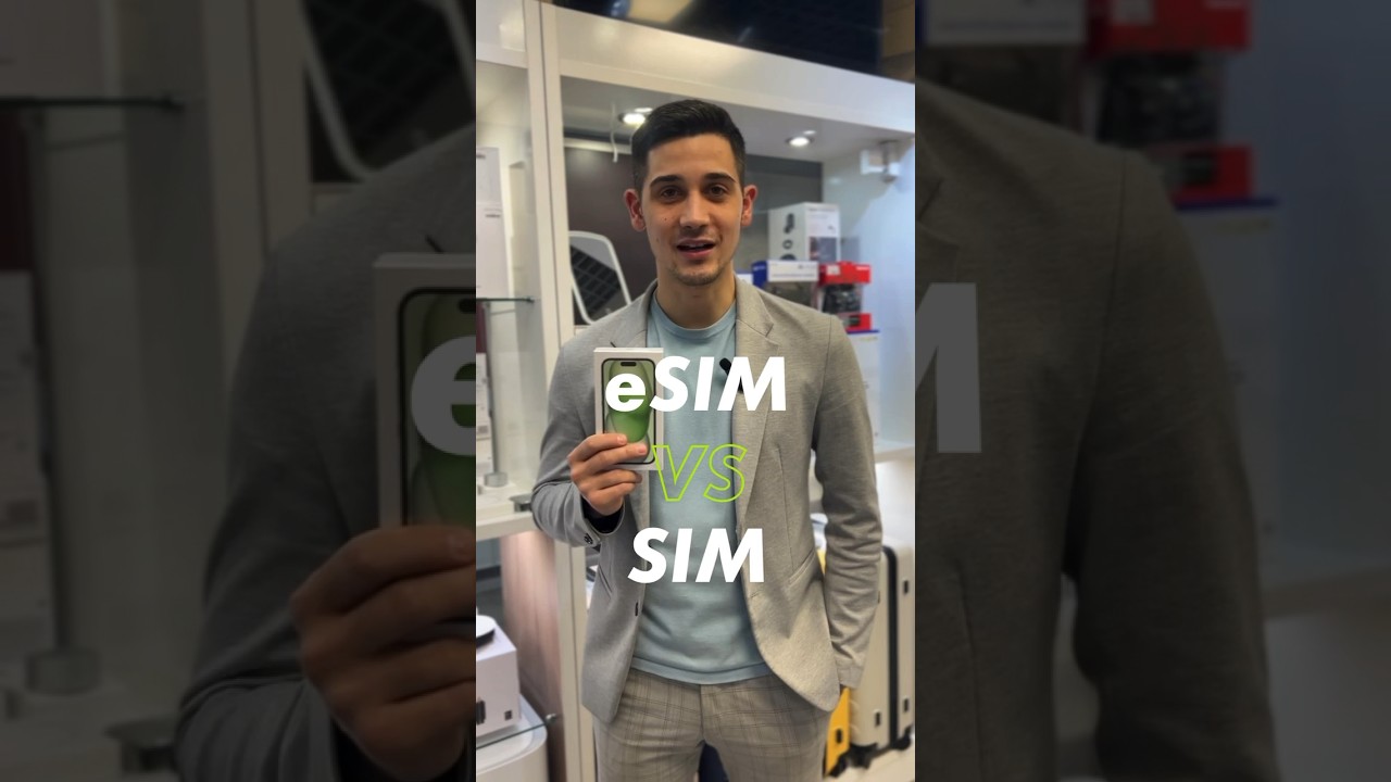 В чем разница iPhone с eSIM и SIM?🍏 #iphone #iphone15