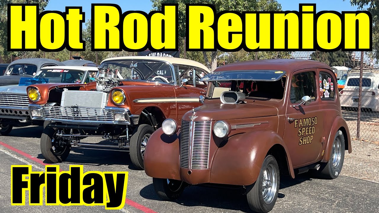 California Hot Rod Reunion & Nitro Revival 2025 At Famoso Dragstrip - Friday