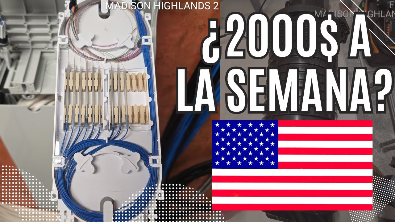 ¿Cuánto se GANA trabajando con FIBRA OPTICA en EE.UU? Mi EXPERIENCIA REAL 💵