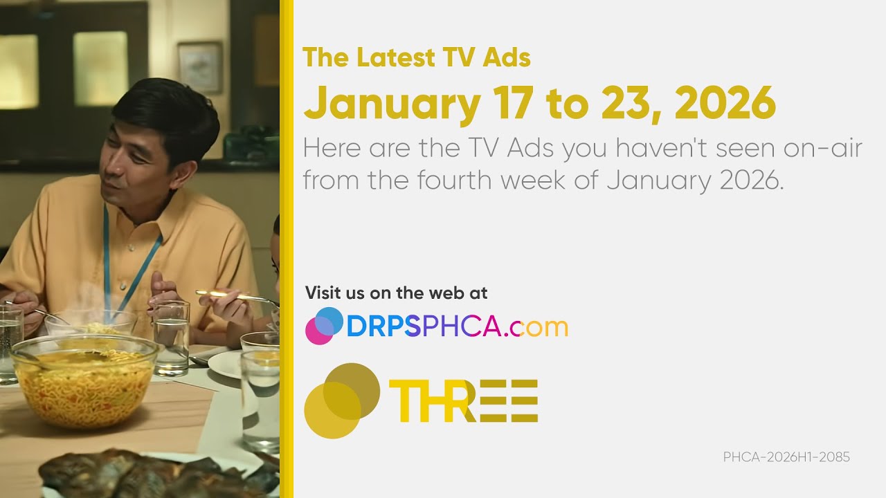 Latest TV Ads: January 17 to 23, 2026 | DRPS Three Channel