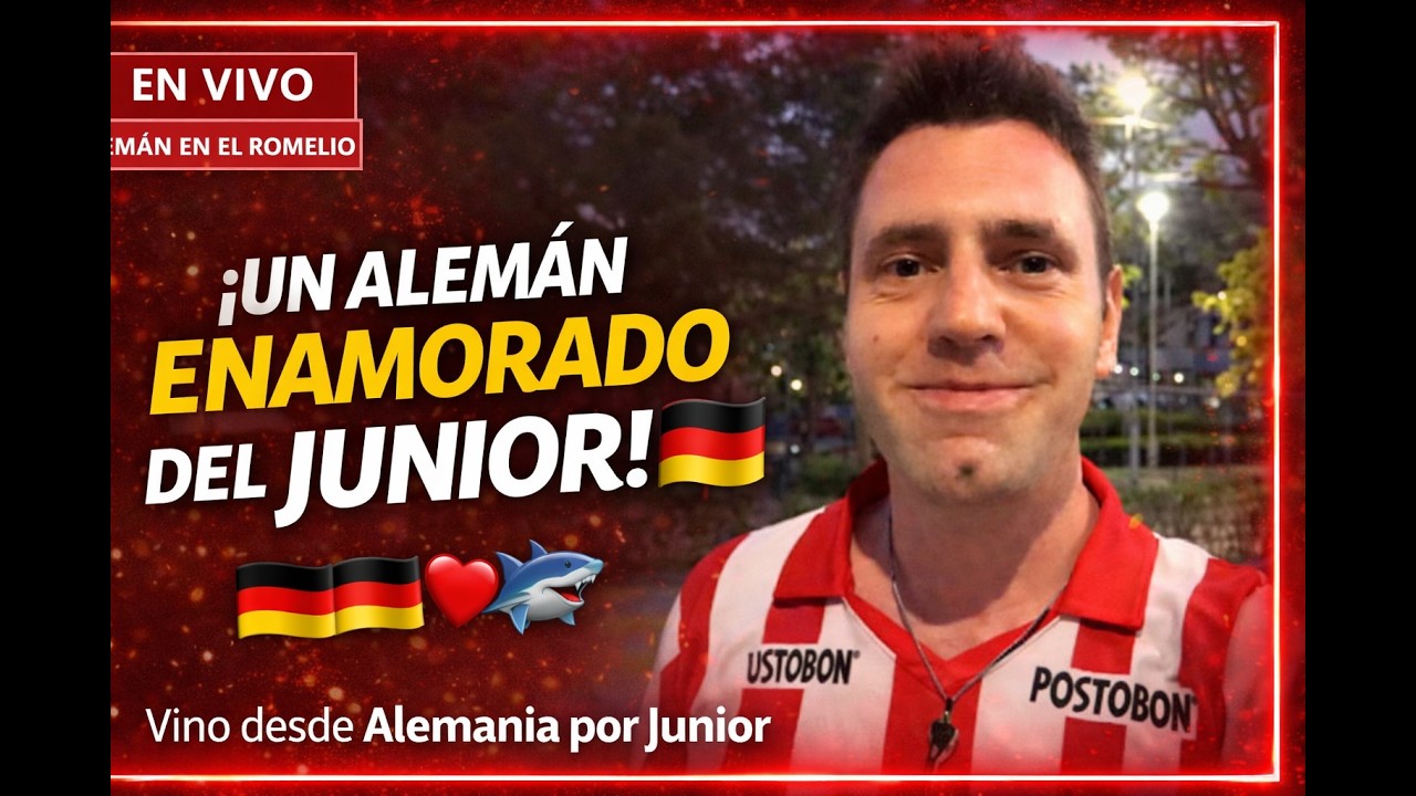 ¡Un ALEMÁN viajó hasta Barranquilla SOLO para ver al Junior! 🇩🇪🦈 Su historia sorprendió a todos