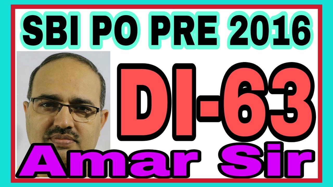 Data Interpretation-63: SBI PO PRE-2016: Shortcut Tricks: By Amar Sir: Bank PO/Clerk/SSC CGL/Railway