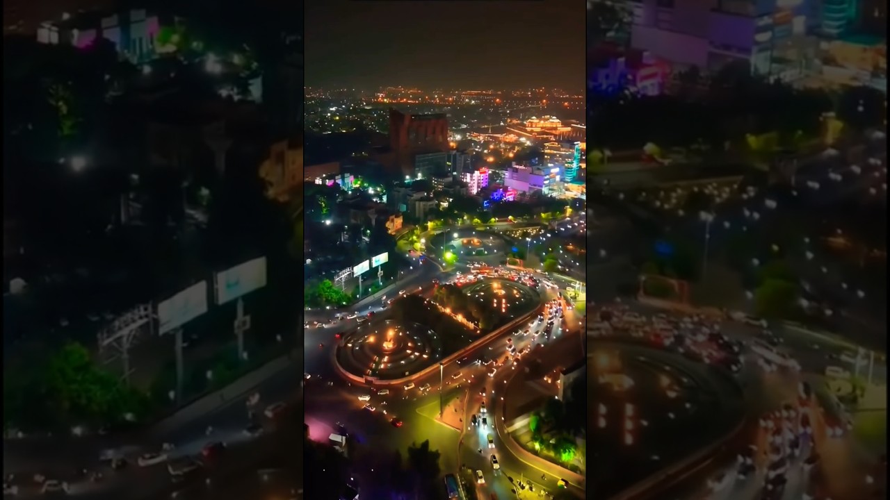 Lucknow City - Lucknow City 4k Drone View in Night | Lucknow City Status #shorts #lucknow #ytshorts