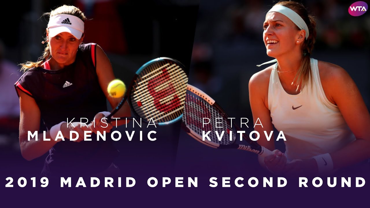 Kristina Mladenovic vs. Petra Kvitova | 2019 Madrid Open Second Round | WTA Highlights