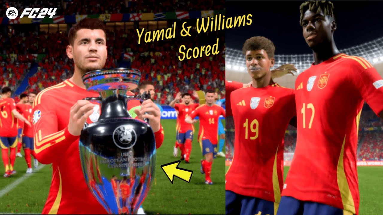 FC24 - EURO 2024 FINAL | England vs Spain | Kane vs Morata | Digital Footballer | 4K HDR