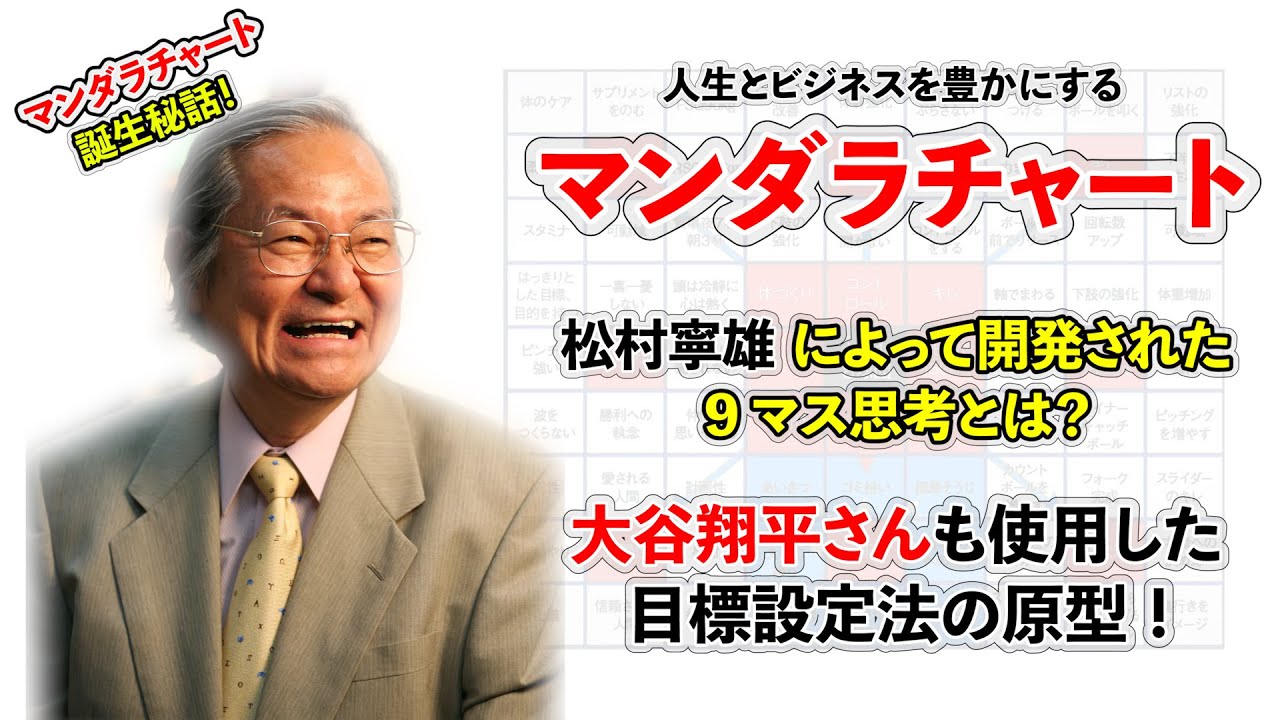 【公式】マンダラチャートとは？ ９マス思考の発想法の原点、松村寧雄