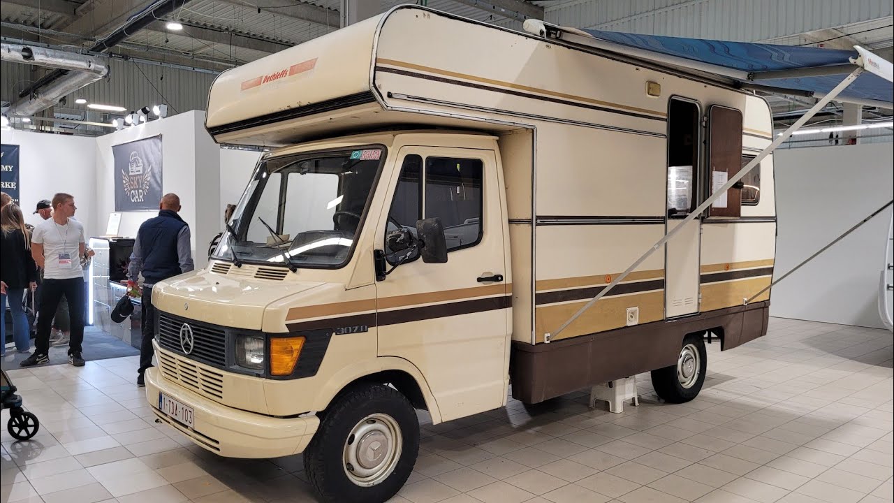 Tani zadbany kamper Mercedes kaczka 307D camper na sprzedaż Targi Camper&Caravan Show Ptak Nadarzyn