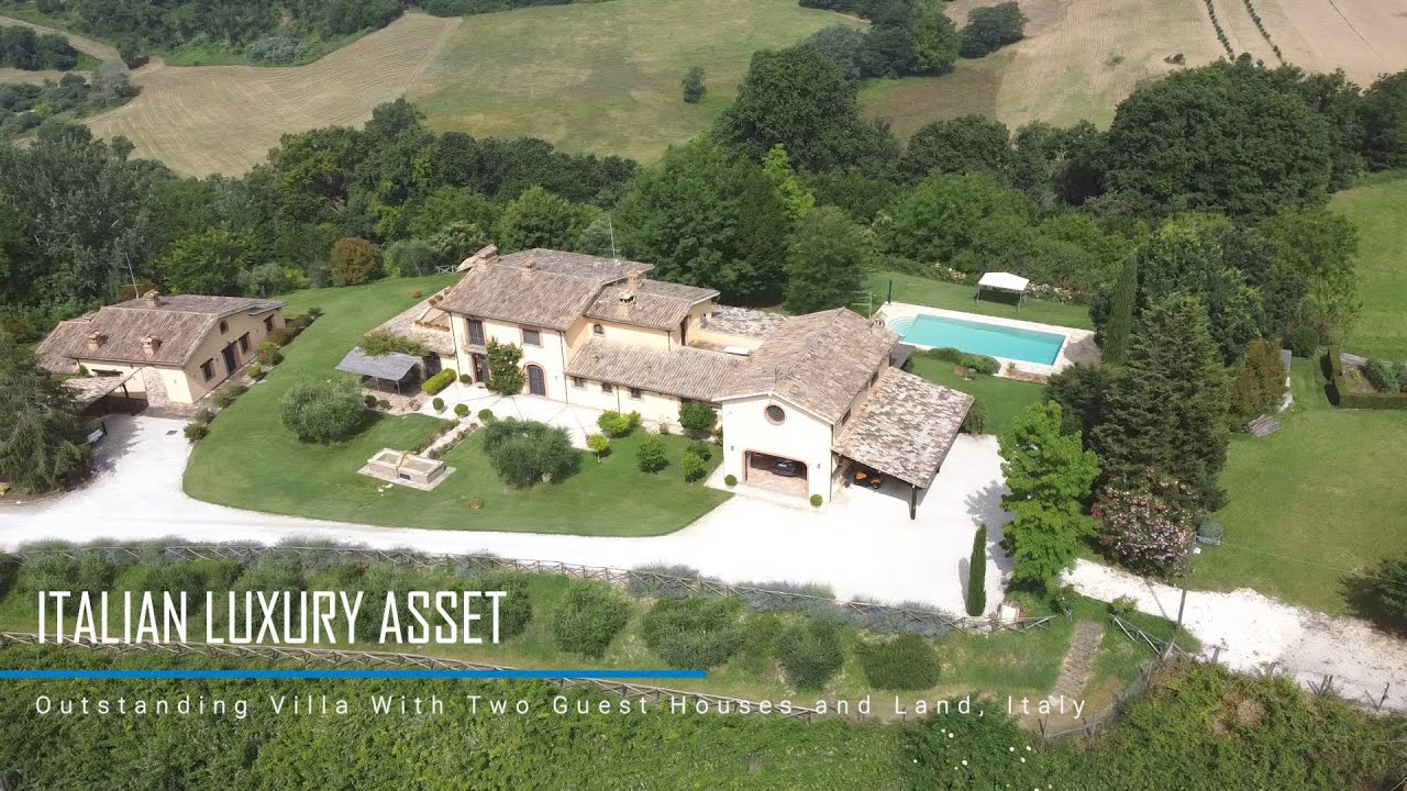 Outstanding Villa With Two Guest Houses and Land Near Rome