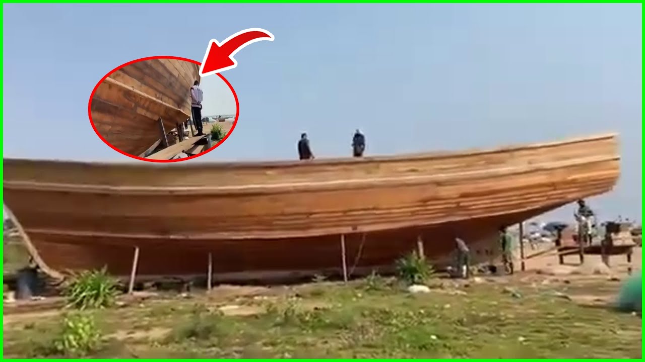 A group of Ghanaian guys building WORLD BIGGEST 21st Century Noah's Ark