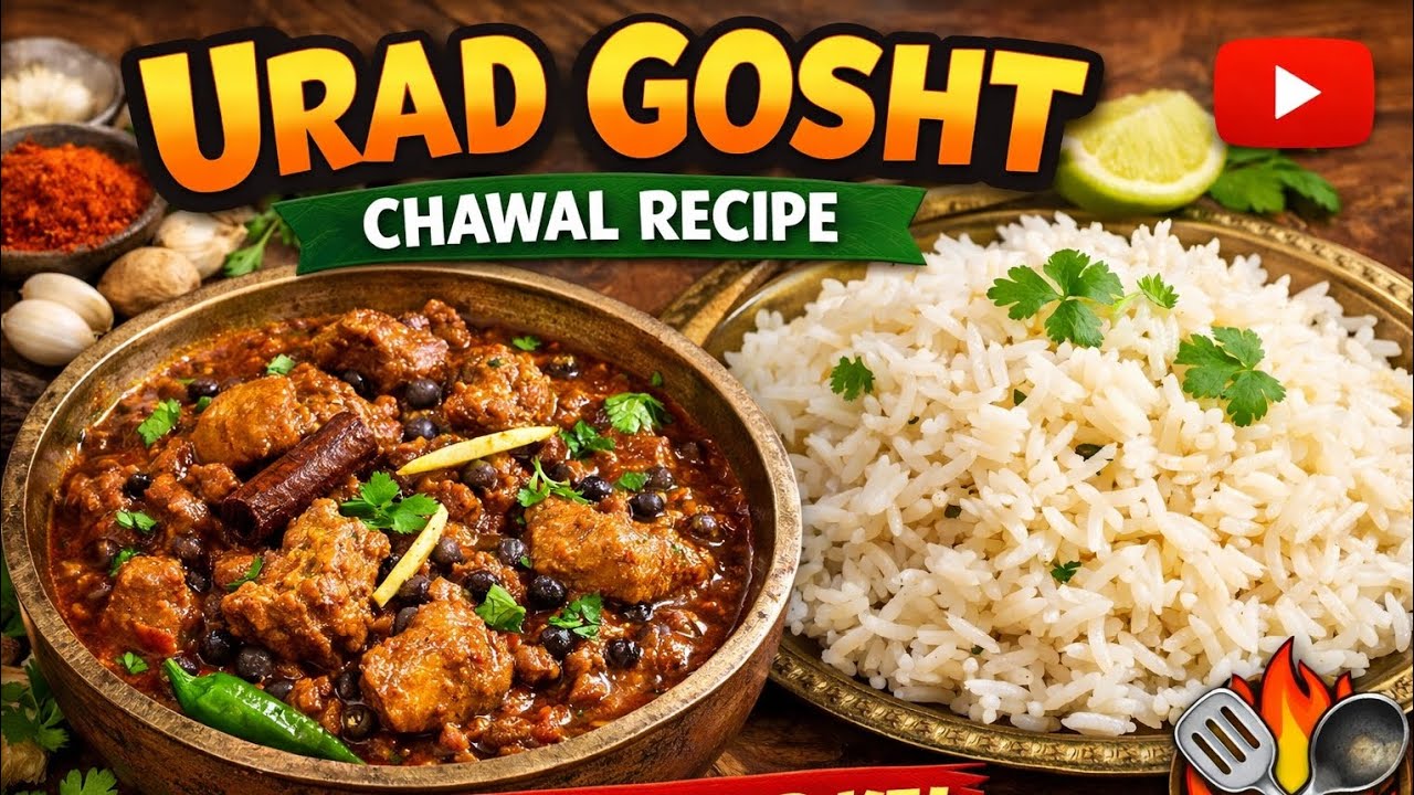 UP style Urad Gosht Chawal recipy 😋👌🏻Masala mar ke🌶 #viral #Tasty #Delicious  #trending #Subscribe 