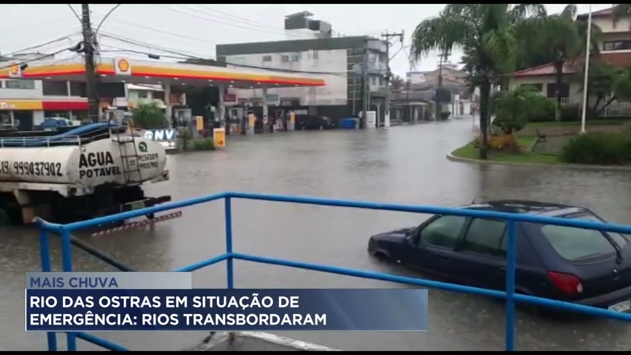 Rio das Ostras em situação de emergência: Rios transbordaram