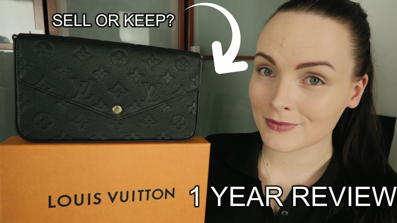 LOUIS VUITTON FELICIE POCHETTE 1 YEAR REVIEW - Should I keep or sell it? Pochette Black Empreinte