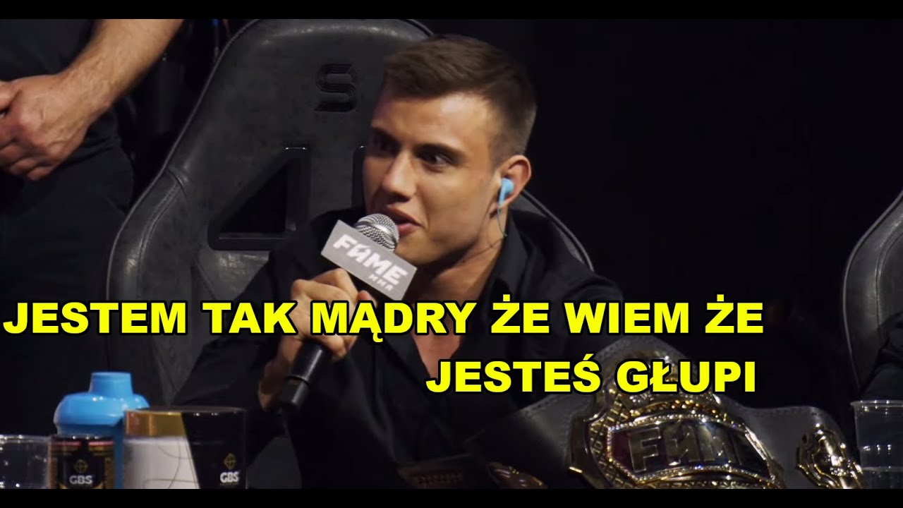 Wiewi&oacute;r gasi Kryche swoją inteligencją Konferencja FAME MMA 14