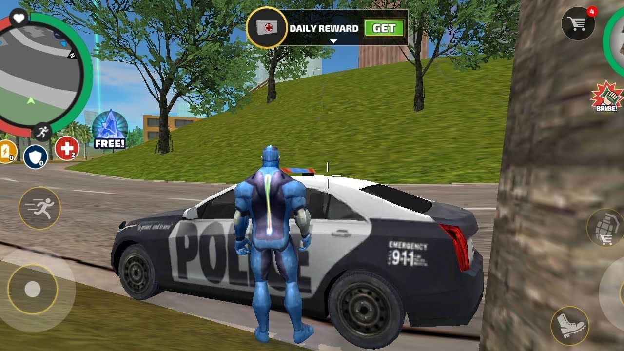 rope hero car driving 