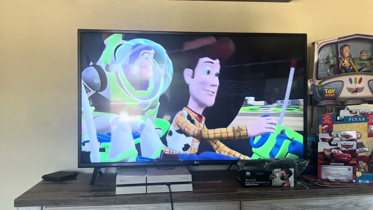 Toy Story (1995) chasing the moving van