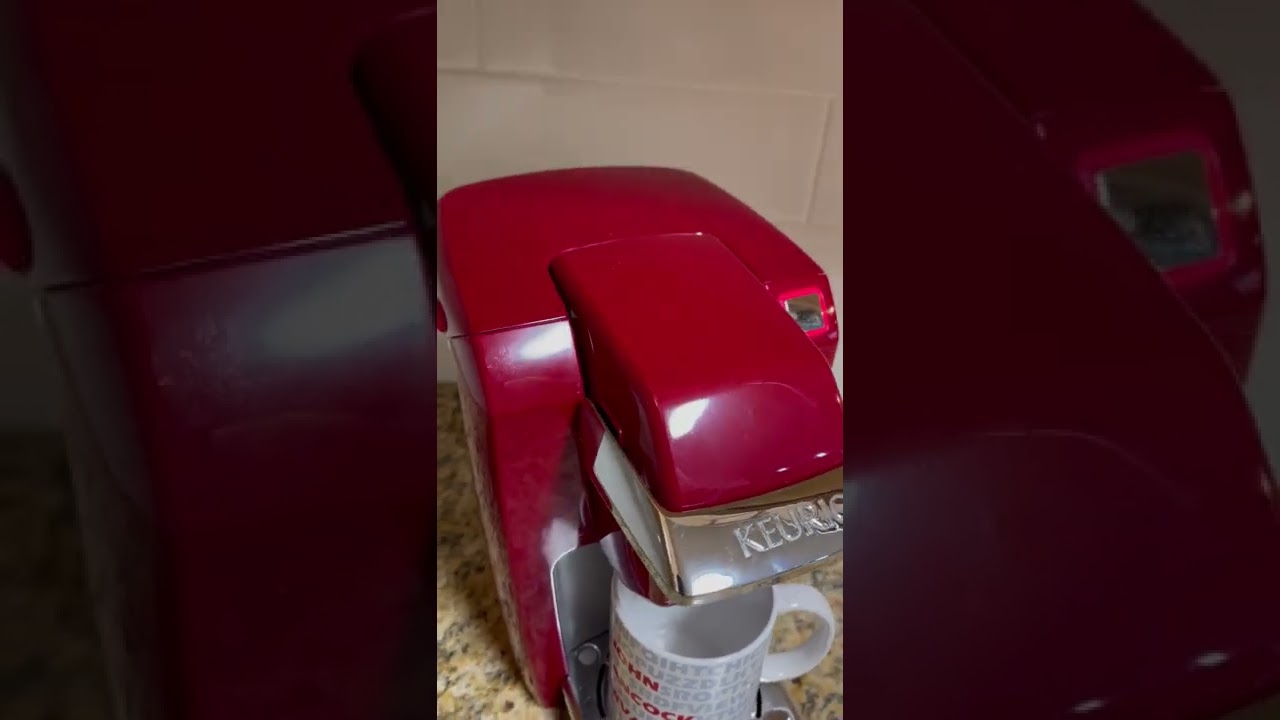 Small Red Keurig K10 Mini Plus Coffee Machine