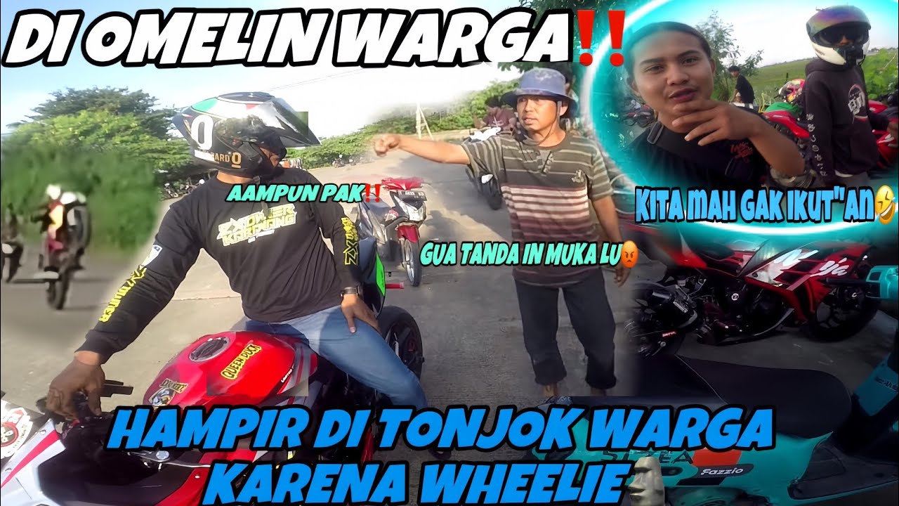 ZX25R wheelie sampe di omelin warga setempat😡‼️